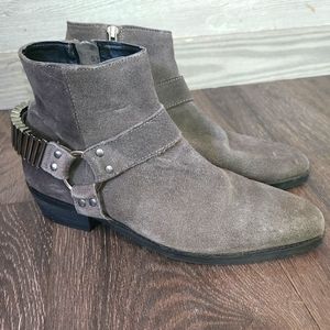 ASOS DESIGN stacked heel western chelsea boots 6